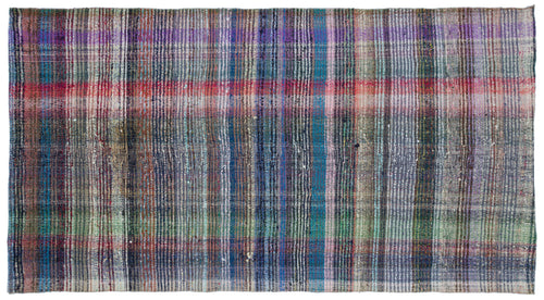 Girit Bej Çizgili Yün El Dokuma Halısı 164 x 293 Apex Unique