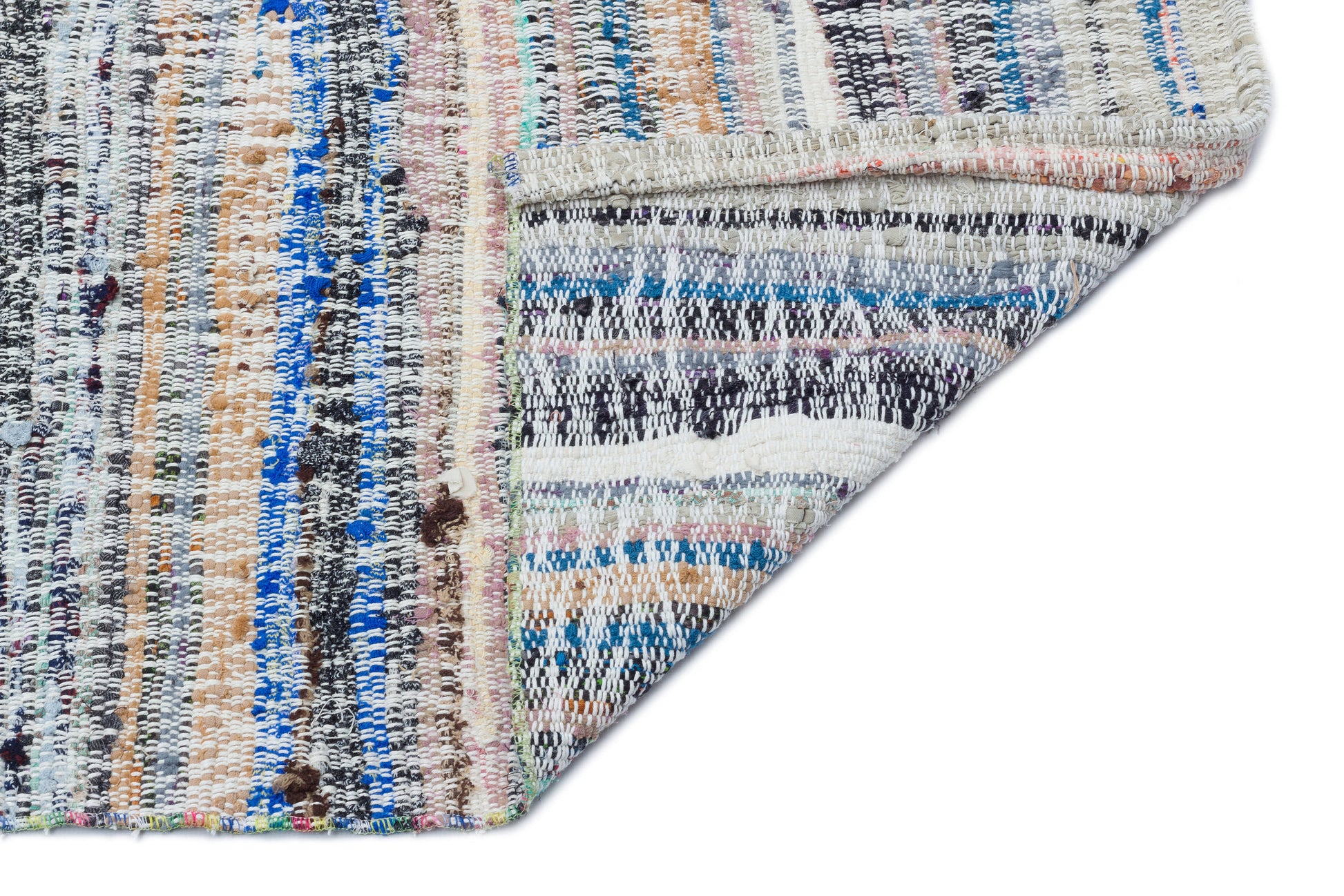 Girit Bej Çizgili Yün El Dokuma Halısı 165 x 300 Apex Unique