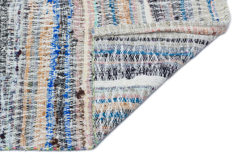 Girit Bej Çizgili Yün El Dokuma Halısı 165 x 300 Apex Unique