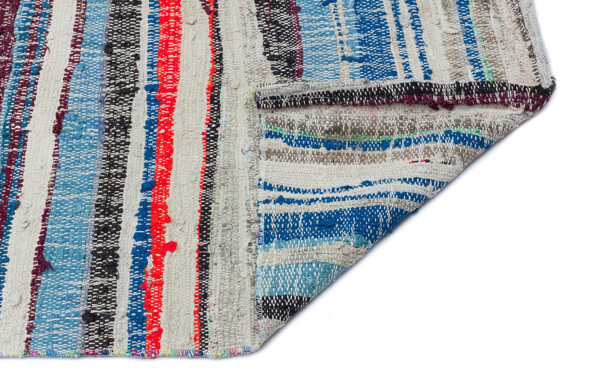 Girit Bej Çizgili Yün El Dokuma Halısı 142 x 295 Apex Unique