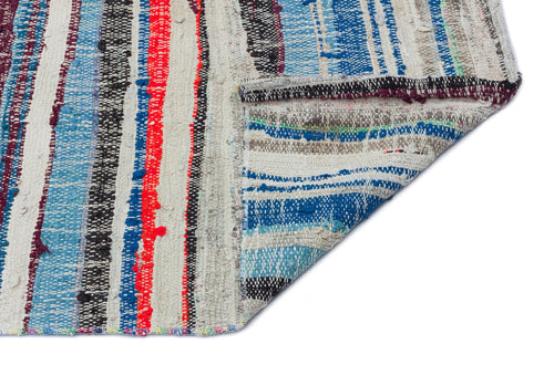 Girit Bej Çizgili Yün El Dokuma Halısı 142 x 295 Apex Unique