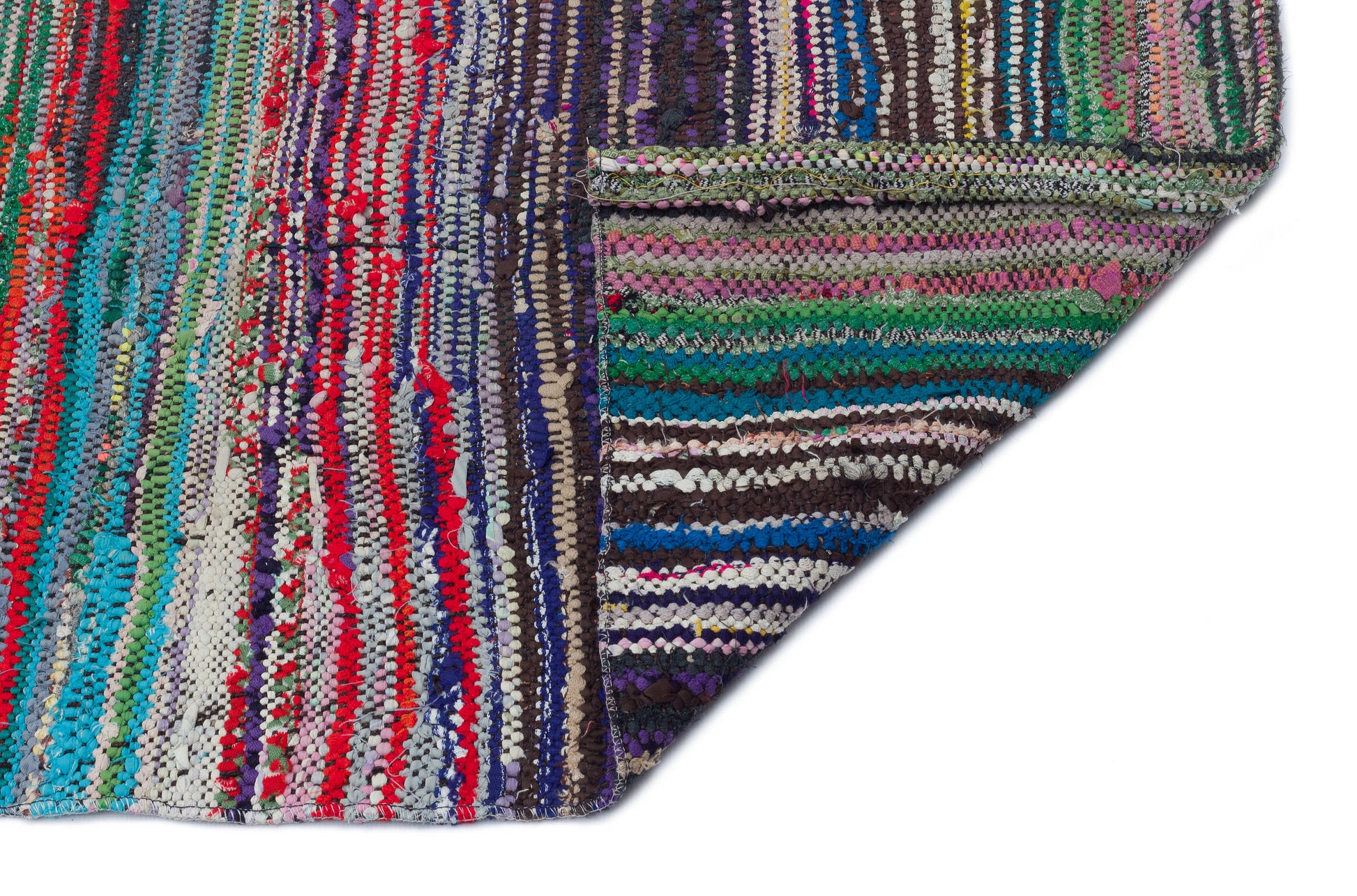 Girit Bej Çizgili Yün El Dokuma Halısı 112 x 367 Apex Unique