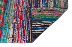 Girit Bej Çizgili Yün El Dokuma Halısı 112 x 367 Apex Unique