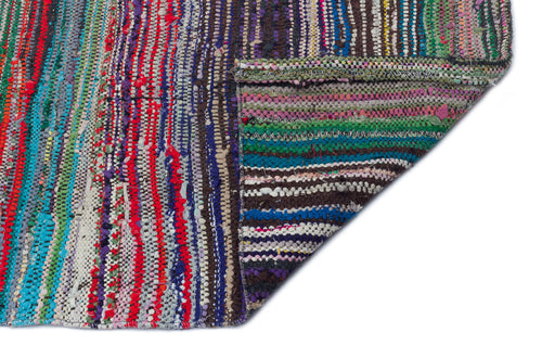 Girit Bej Çizgili Yün El Dokuma Halısı 112 x 367 Apex Unique