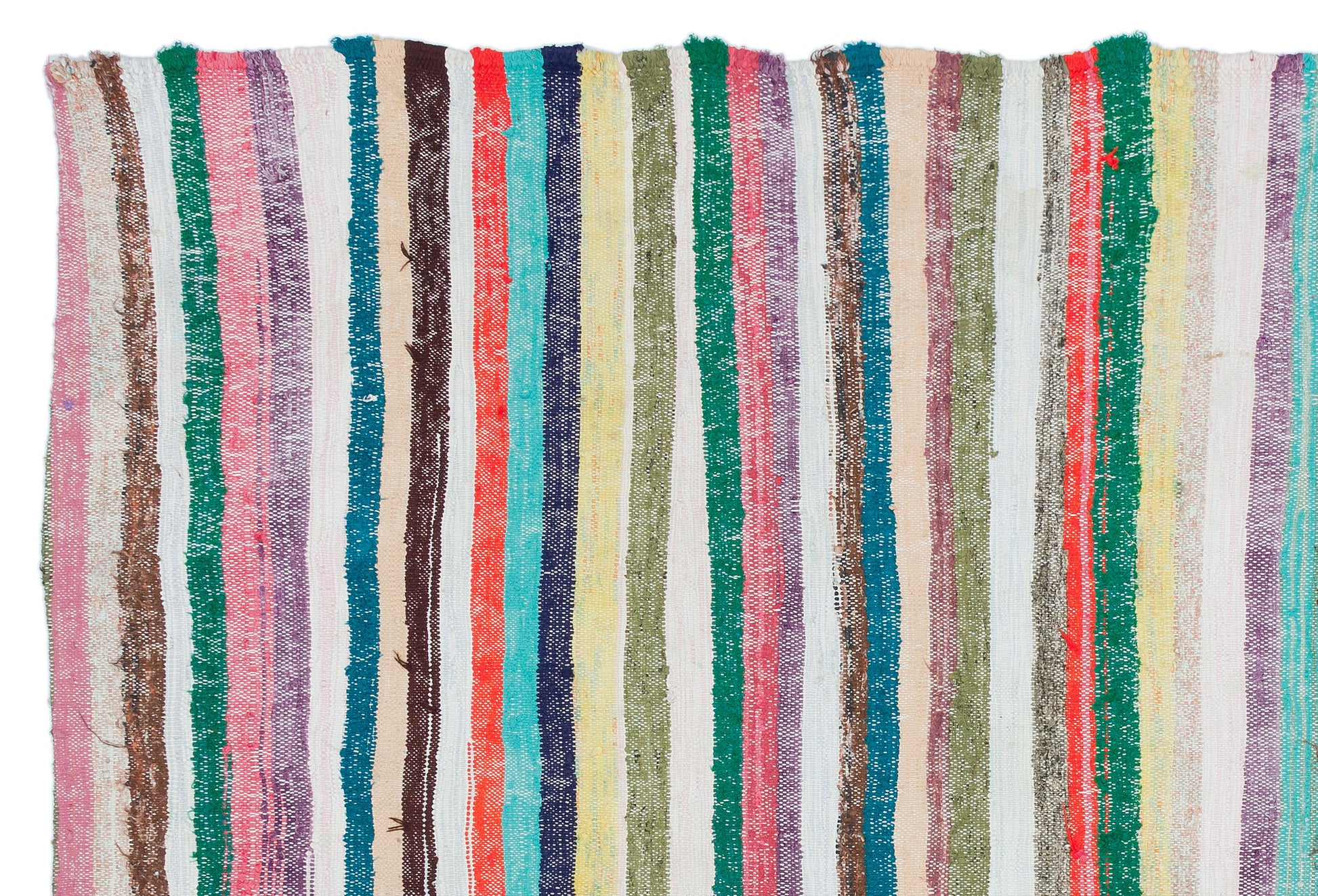 Girit Bej Çizgili Yün El Dokuma Halısı 160 x 231 Apex Unique