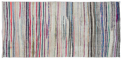 Girit Bej Çizgili Yün El Dokuma Halısı 158 x 314 Apex Unique