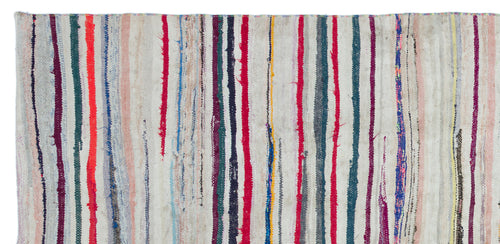 Girit Bej Çizgili Yün El Dokuma Halısı 158 x 314 Apex Unique