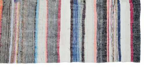 Girit Bej Çizgili Yün El Dokuma Halısı 151 x 330 Apex Unique