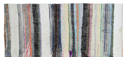 Girit Bej Çizgili Yün El Dokuma Halısı 151 x 330 Apex Unique