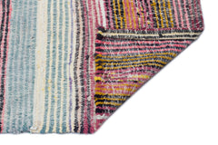 Girit Bej Çizgili Yün El Dokuma Halısı 152 x 345 Apex Unique