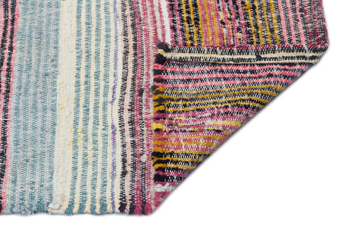 Girit Bej Çizgili Yün El Dokuma Halısı 152 x 345 Apex Unique