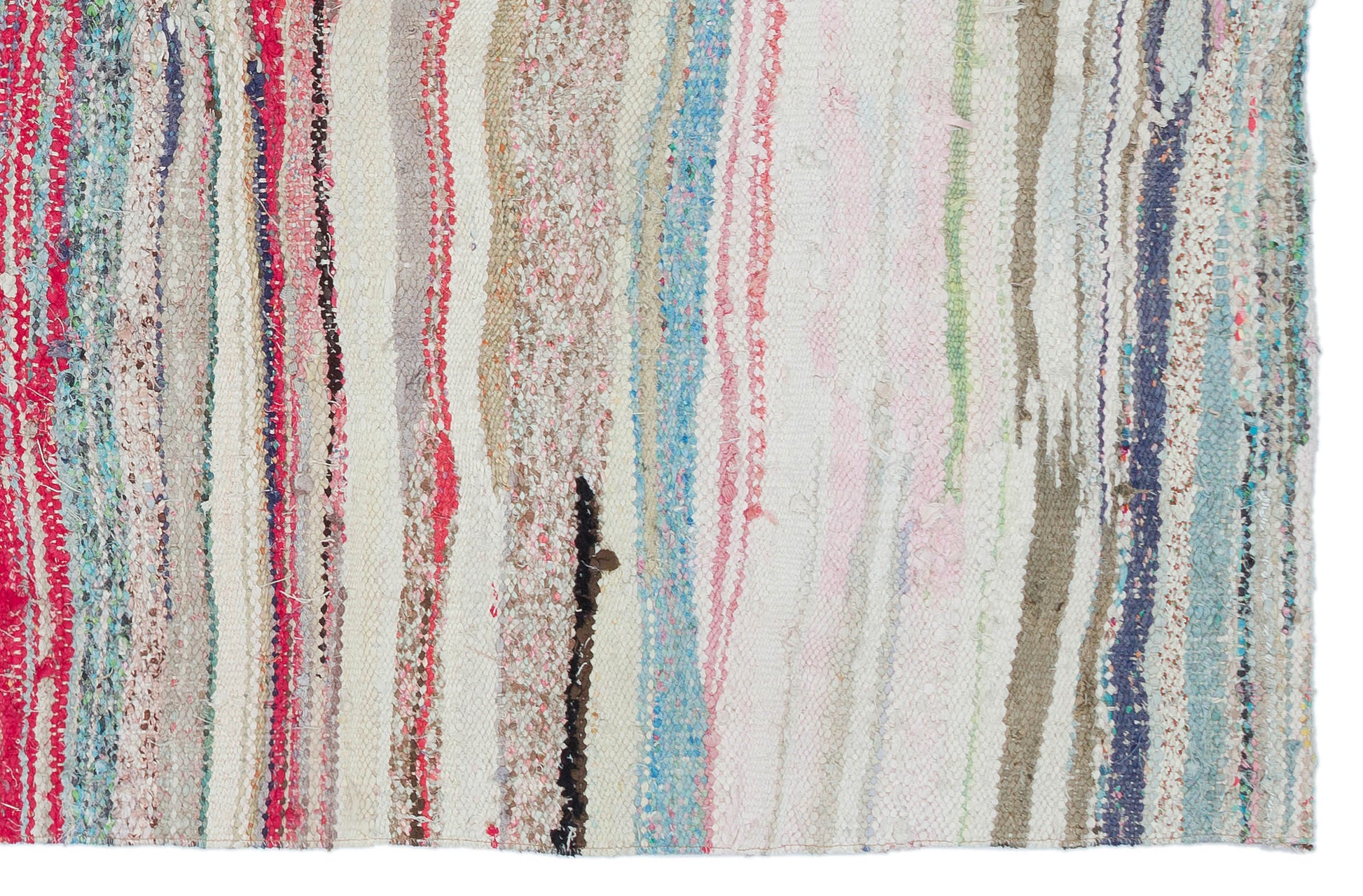 Girit Bej Çizgili Yün El Dokuma Halısı 138 x 210 Apex Unique