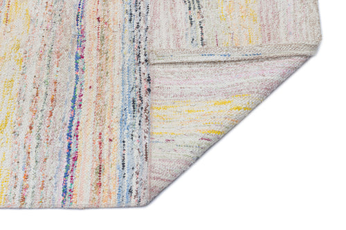 Girit Bej Çizgili Yün El Dokuma Halısı 150 x 288 Apex Unique