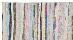 Girit Bej Çizgili Yün El Dokuma Halısı 150 x 288 Apex Unique