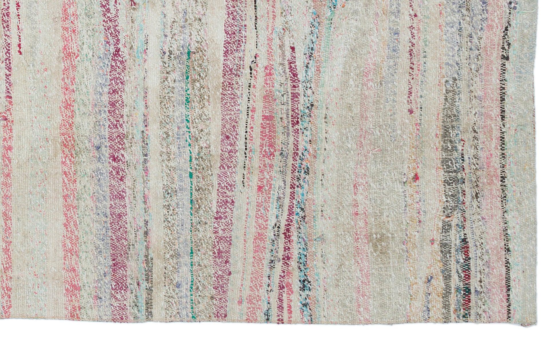 Girit Bej Çizgili Yün El Dokuma Halısı 145 x 235 Apex Unique