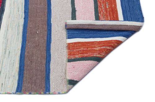 Girit Bej Çizgili Yün El Dokuma Halısı 145 x 327 Apex Unique