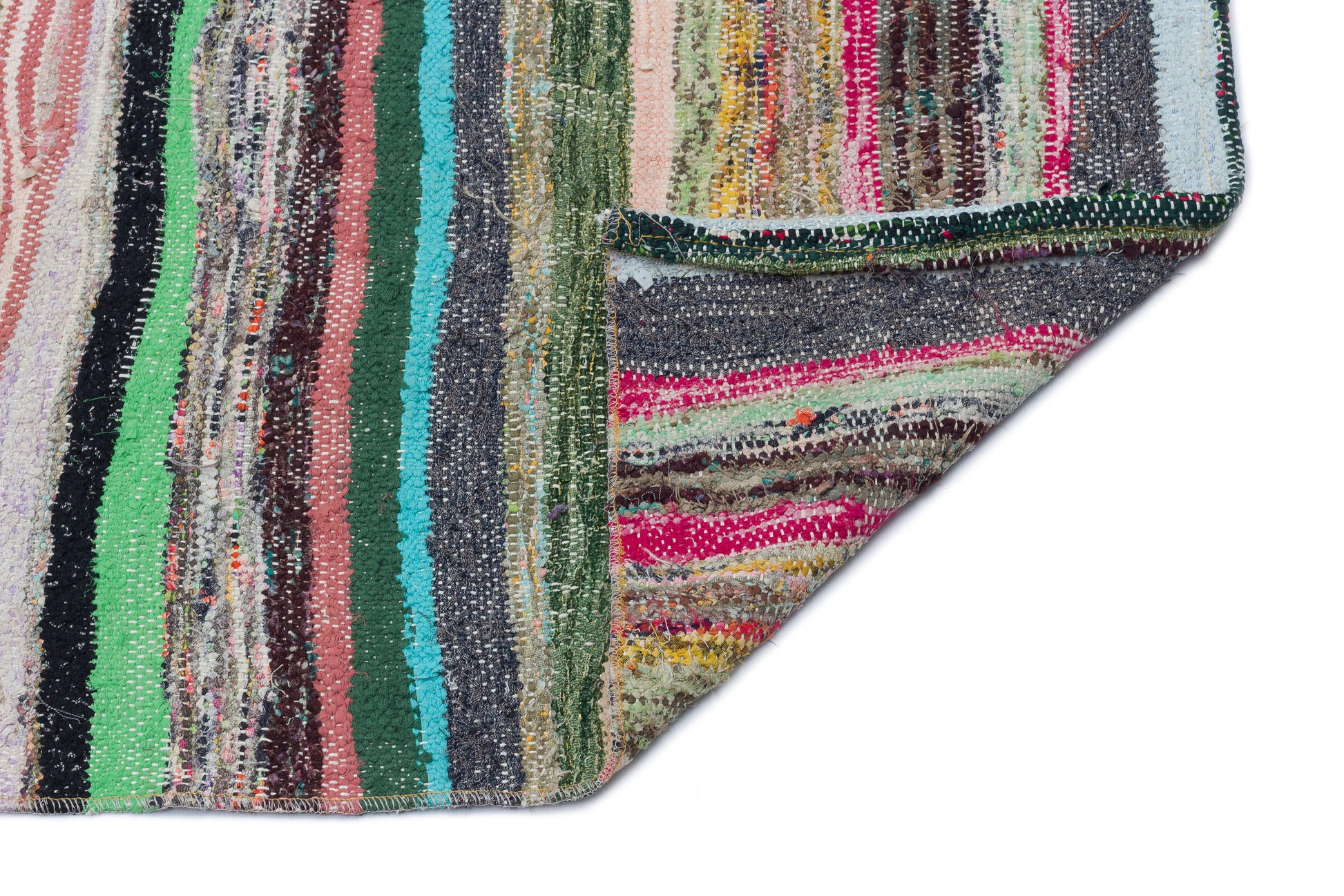 Girit Bej Çizgili Yün El Dokuma Halısı 137 x 318 Apex Unique