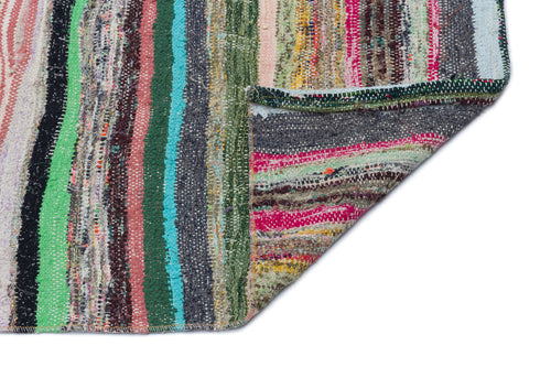 Girit Bej Çizgili Yün El Dokuma Halısı 137 x 318 Apex Unique