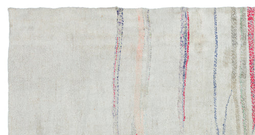 Girit Bej Çizgili Yün El Dokuma Halısı 147 x 285 Apex Unique