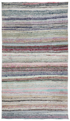 Girit Bej Çizgili Yün El Dokuma Halısı 167 x 298 Apex Unique