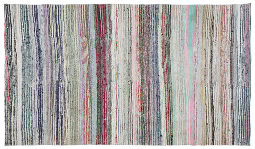 Girit Bej Çizgili Yün El Dokuma Halısı 167 x 298 Apex Unique