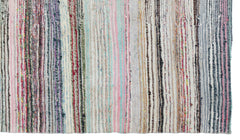 Girit Bej Çizgili Yün El Dokuma Halısı 167 x 298 Apex Unique