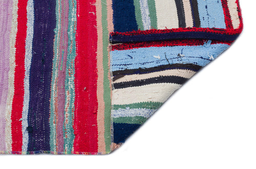 Girit Bej Çizgili Yün El Dokuma Halısı 162 x 303 Apex Unique