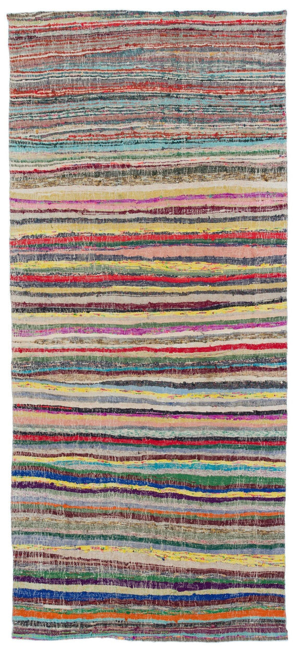 Bej Bohem Modern Yün Halı 147x338