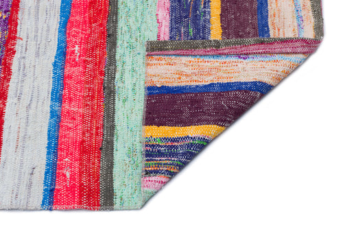 Girit Bej Çizgili Yün El Dokuma Halısı 163 x 310 Apex Unique