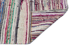 Girit Bej Çizgili Yün El Dokuma Halısı 143 x 347 Apex Unique