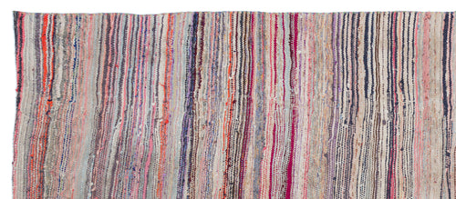 Girit Bej Çizgili Yün El Dokuma Halısı 143 x 347 Apex Unique