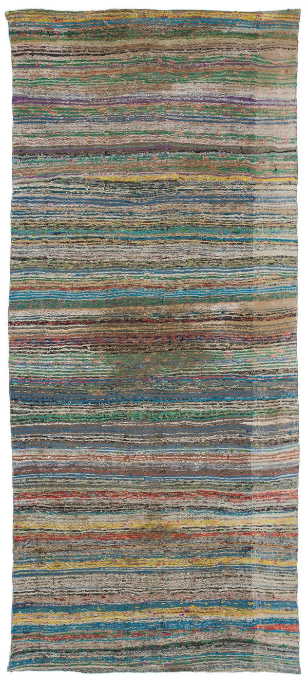 Bej Bohem Modern Yün Halı 149x325