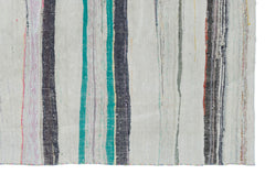 Girit Bej Çizgili Yün El Dokuma Halısı 165 x 257 Apex Unique