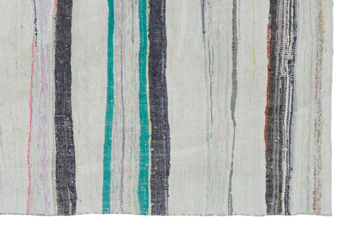 Girit Bej Çizgili Yün El Dokuma Halısı 165 x 257 Apex Unique