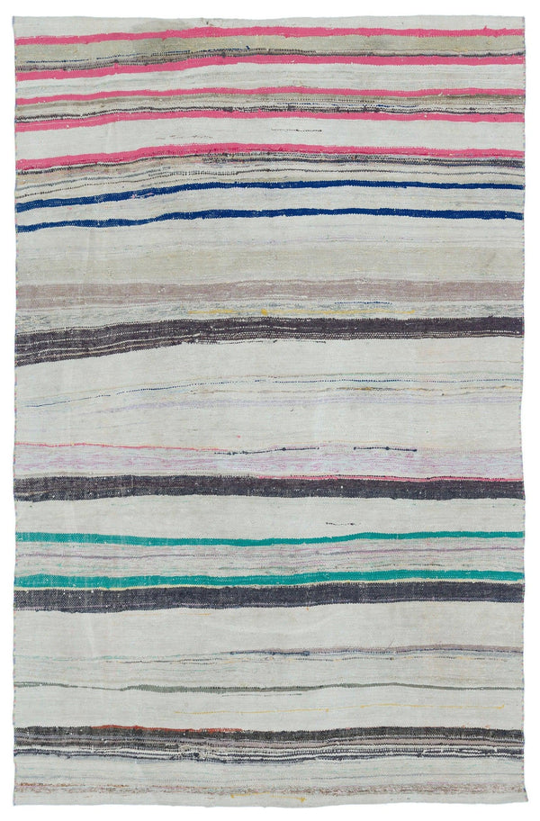 Bej Bohem Modern Yün Halı 165x257