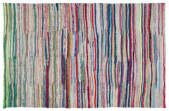 Girit Bej Çizgili Yün El Dokuma Halısı 180 x 264 Apex Unique