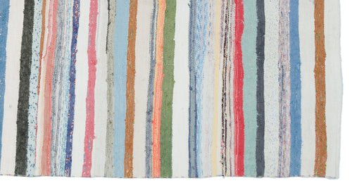 Girit Bej Çizgili Yün El Dokuma Halısı 151 x 292 Apex Unique