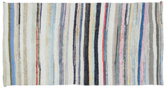 Girit Bej Çizgili Yün El Dokuma Halısı 160 x 306 Apex Unique