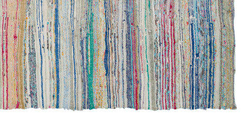 Girit Bej Çizgili Yün El Dokuma Halısı 150 x 322 Apex Unique