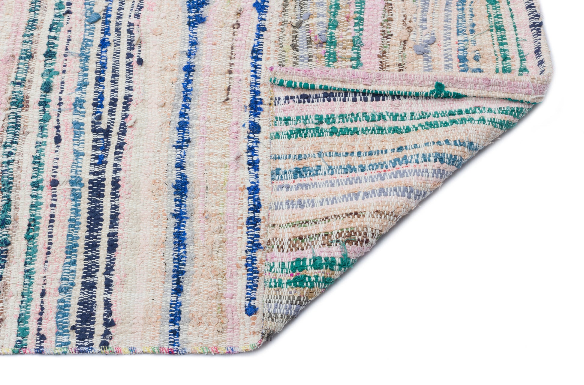 Girit Bej Çizgili Yün El Dokuma Halısı 158 x 306 Apex Unique