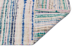 Girit Bej Çizgili Yün El Dokuma Halısı 158 x 306 Apex Unique