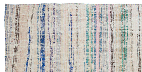 Girit Bej Çizgili Yün El Dokuma Halısı 158 x 306 Apex Unique