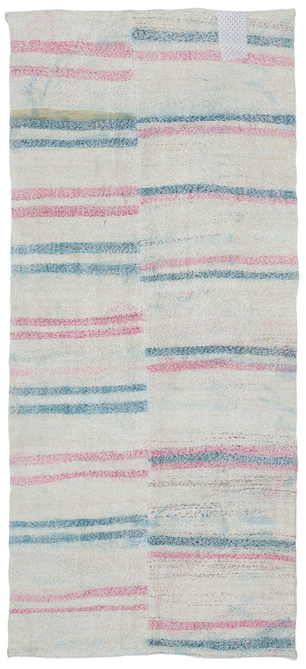 Bej Bohem Modern Yün Halı 111x257