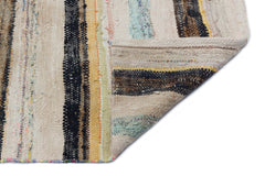 Girit Bej Çizgili Yün El Dokuma Halısı 180 x 296 Apex Unique