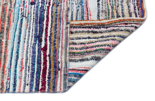 Girit Bej Çizgili Yün El Dokuma Halısı 137 x 297 Apex Unique