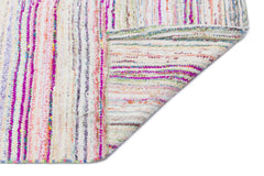 Girit Bej Çizgili Yün El Dokuma Halısı 150 x 300 Apex Unique