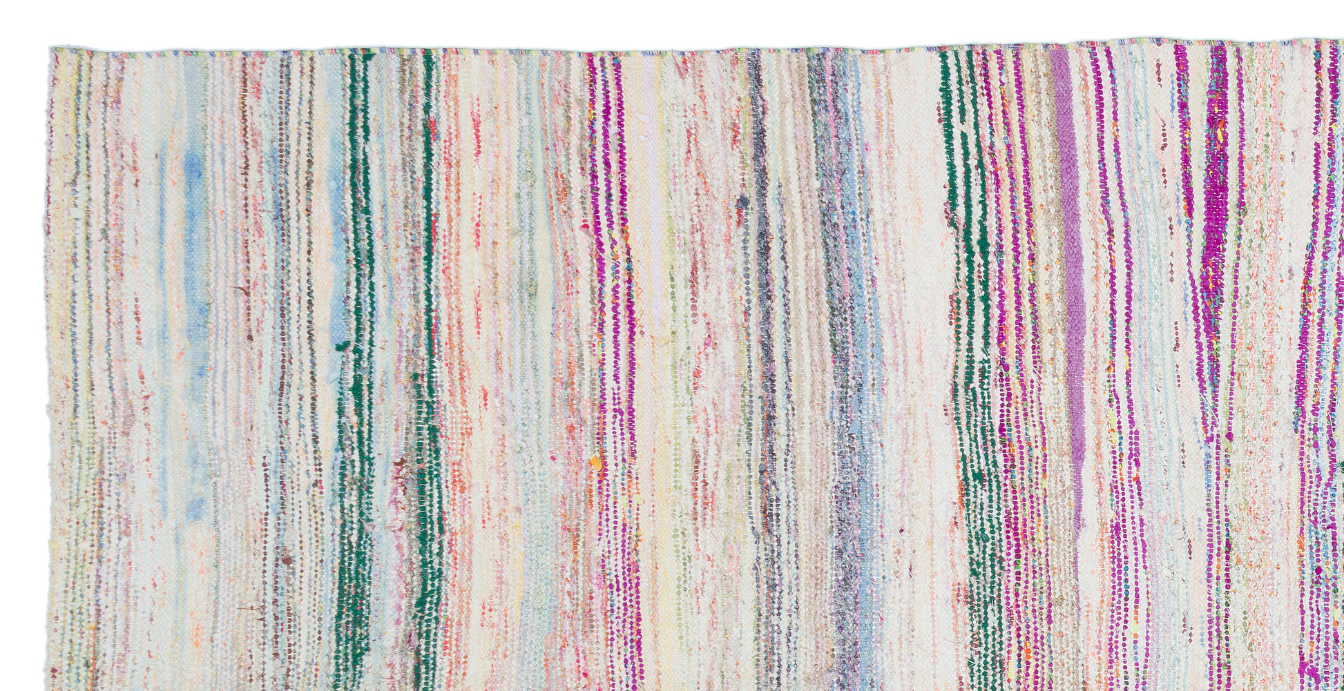 Girit Bej Çizgili Yün El Dokuma Halısı 150 x 300 Apex Unique