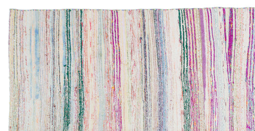 Girit Bej Çizgili Yün El Dokuma Halısı 150 x 300 Apex Unique