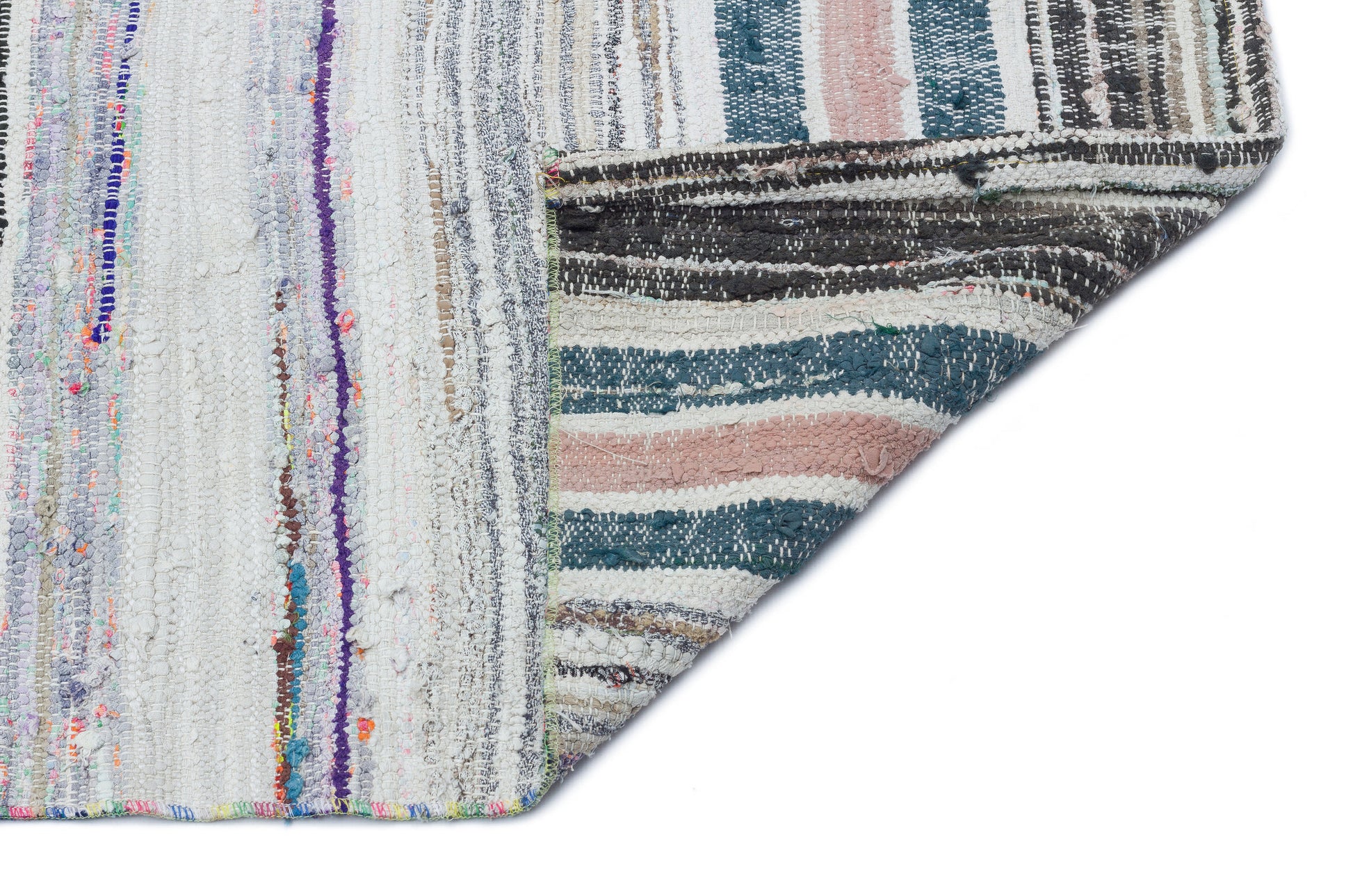 Girit Bej Çizgili Yün El Dokuma Halısı 148 x 294 Apex Unique