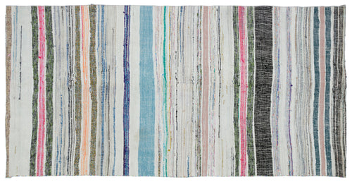 Girit Bej Çizgili Yün El Dokuma Halısı 148 x 294 Apex Unique